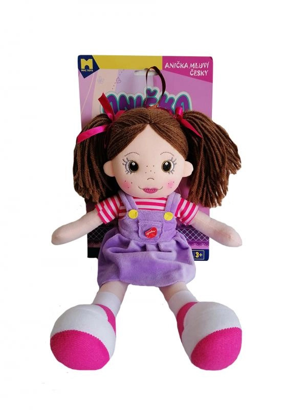 Mac Toys Panenka Anička zpívá 35 cm Fialová
