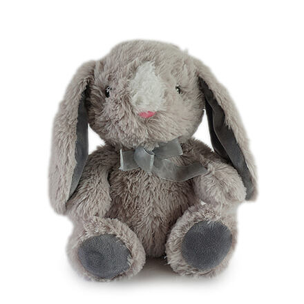 Mac Toys Plyšový zajíček 30 cm, šedý