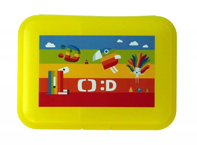 Mac Toys Déčko svačinový box s přihrádkou žlutý