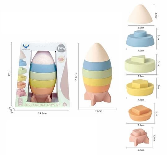 ZIRO Stohovací raketa tvary