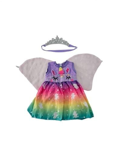 PLEJO Oblečení pro panenku 40 - 43 cm, šatičky s čelenkou