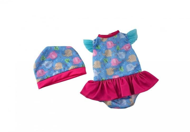 PLEJO Oblečení pro panenku 40 - 43 cm, body s čepičkou modré
