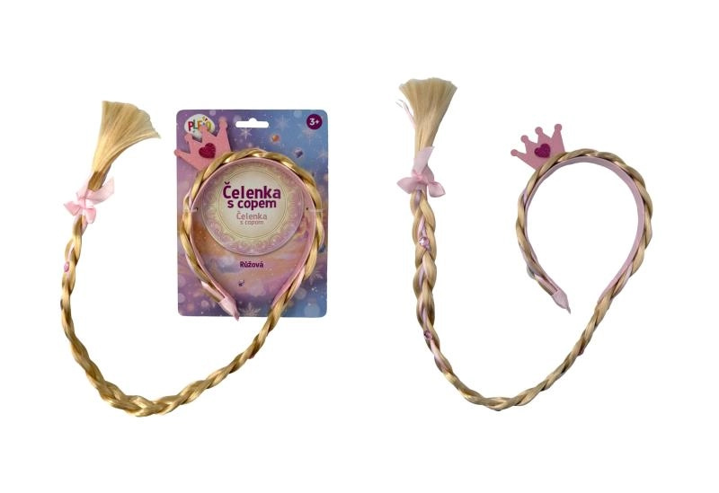 PLEJO Čelenka s copem, růžový