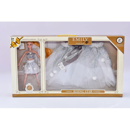 Mac Toys Panenka se sunkýnkou pro holčičku - bílá