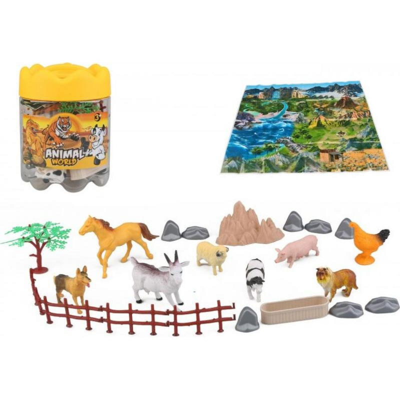 Zvířata farma set 25ks