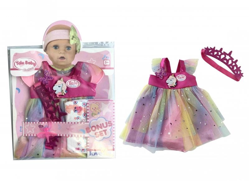 Mac Toys Šaty na panenku 40-43cm