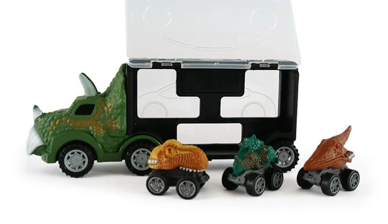 Mac Toys Dinosauří kamion se 3 autíčky