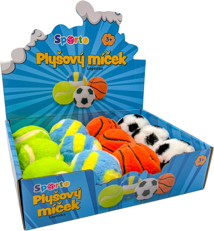 SPORTO Plyšový míček, více druhů