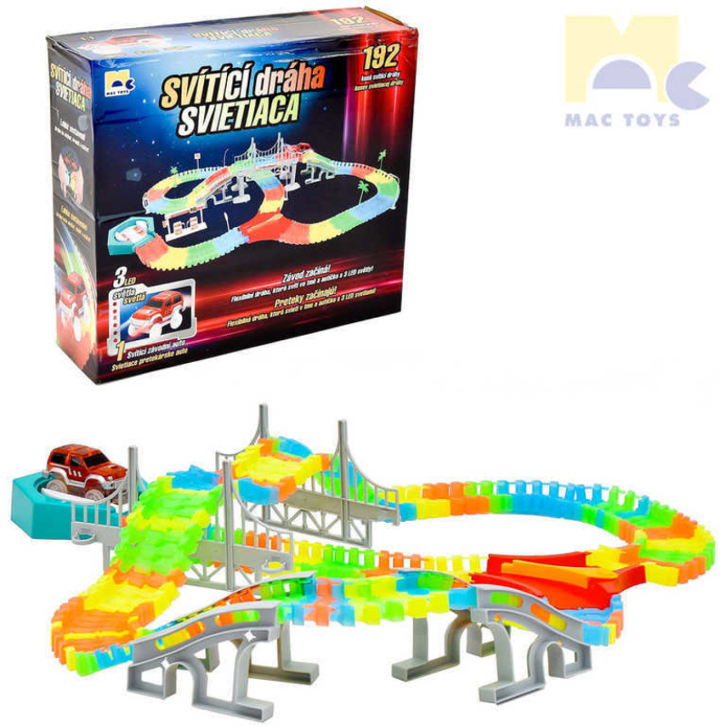 MAC TOYS Svítící dráha, 192 dílů