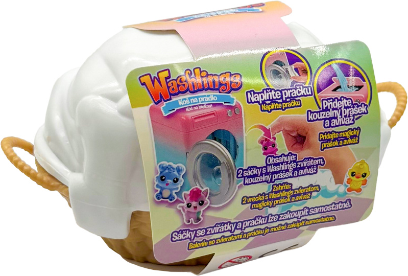 Washlings Koš na prádlo se 2 zvířátky