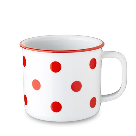 G.Benedikt Hrnek RETRO 750 ml červený porcelán 1 ks