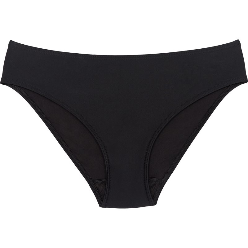 Snuggs Swimwear Recycled Nylon Light Black látkové menstruační kalhotky velikost S 1 ks