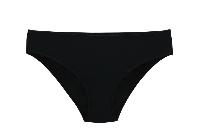 Snuggs Swimwear Recycled Nylon Light Black látkové menstruační kalhotky velikost M 1 ks