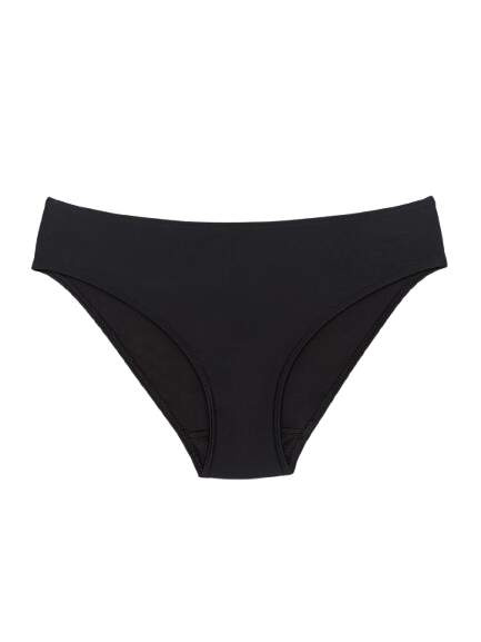 Snuggs Swimwear Recycled Nylon Light Black látkové menstruační kalhotky velikost M 1 ks