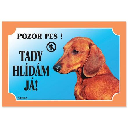 Tabulka DAFIKO jezevčík hladkosrstý 1 ks