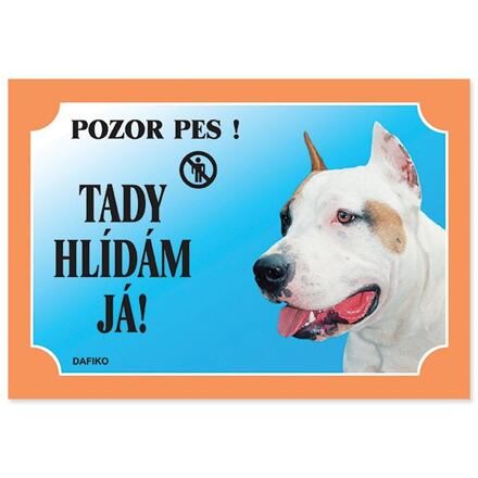 Tabulka DAFIKO americký staffordšírský terier 1 ks