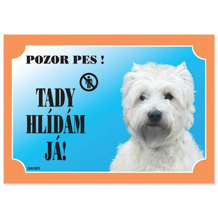 Tabulka DAFIKO west highland white terrier 1 ks