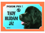 Tabulka DAFIKO novofoundlandský pes černý 1 ks