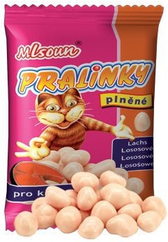 Mlsoun pralinky losos - pamlsky pro kočky, 40g