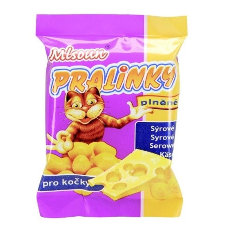 Mlsoun pralinky sýrové - pamlsky pro kočky, 40g