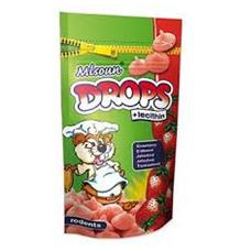 Mlsoun drops jahodový - pochoutka pro hlodavce, 75g