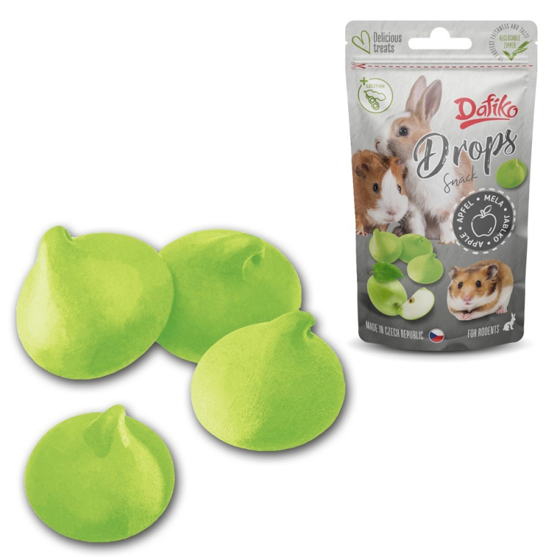 Mlsoun drops jablečný - pochoutka pro hlodavce, 75g