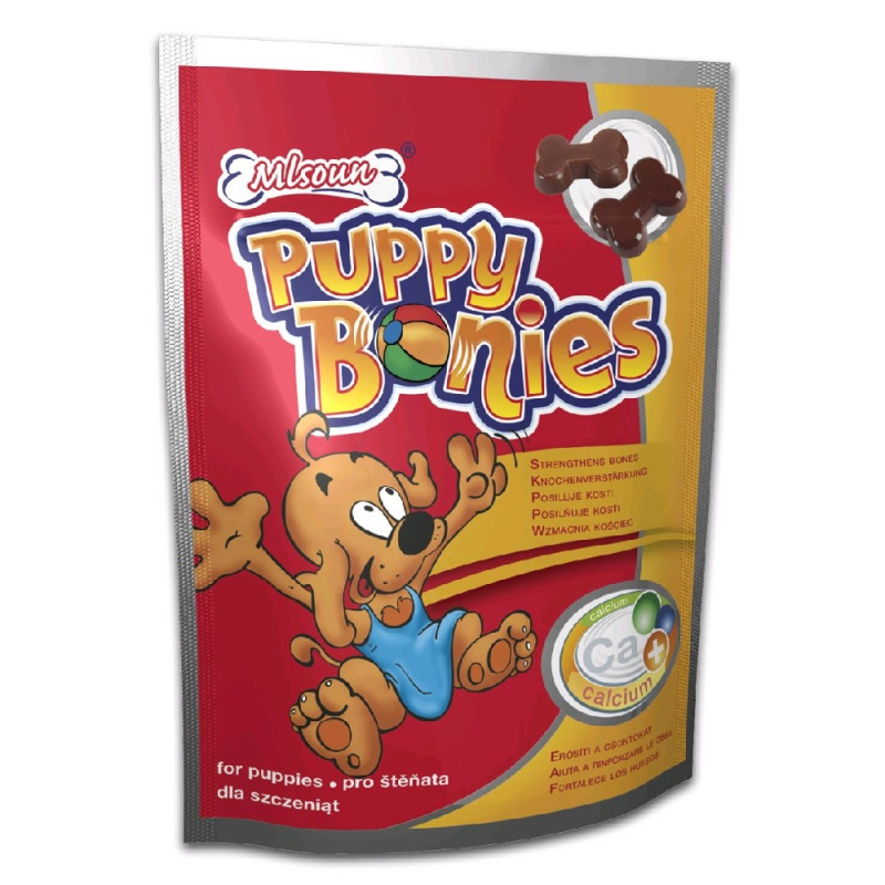 Mlsoun Puppi bonies, doplňkové krmivo pro psy, 100g