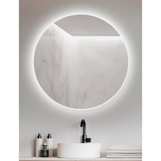 Zrcadlo Amirro Ambiente kulaté 80 LED,hladké ZAM80KLEDH