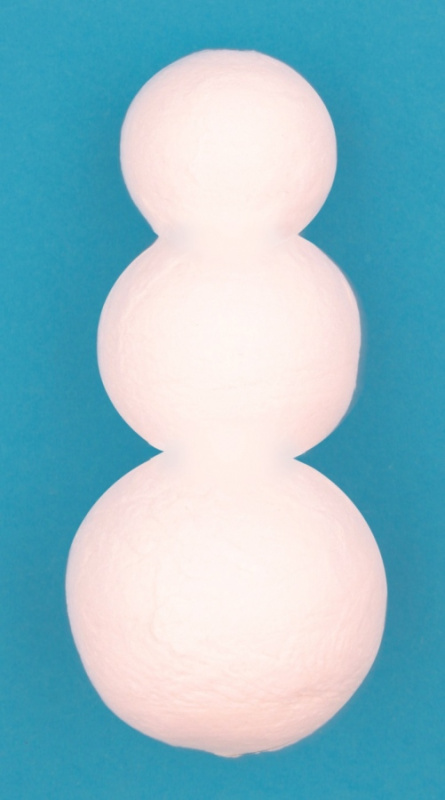 Tělíčko z buničiny sněhulák, 11 cm Anděl Přerov s.r.o.