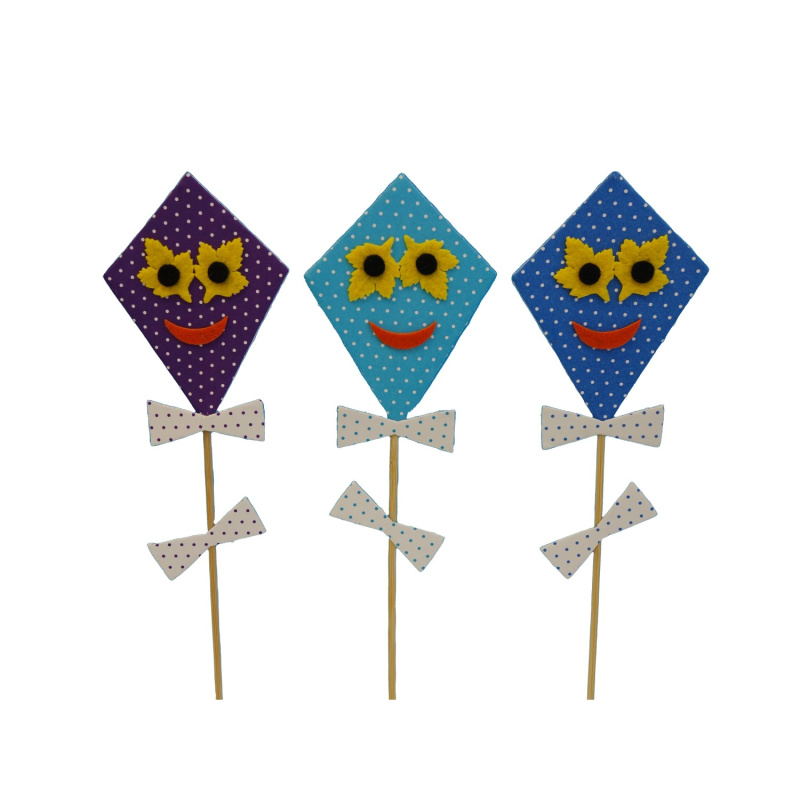 BD-Tova Drak z puntíkovaného kartonu, na zápich