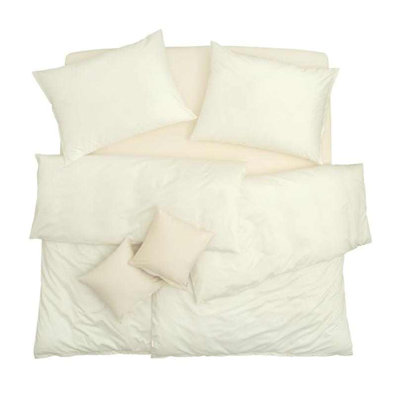SCANquilt povlečení EXCLUSIVE TENCEL PLUS smetanová 140 x 200/70 x 90 cm