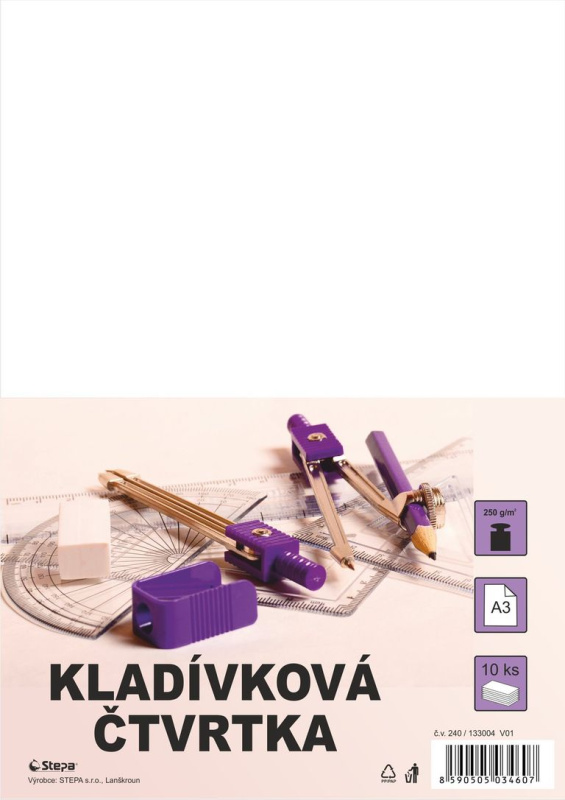 Kreslicí karton A3 - 250 g/m2, 200 listů