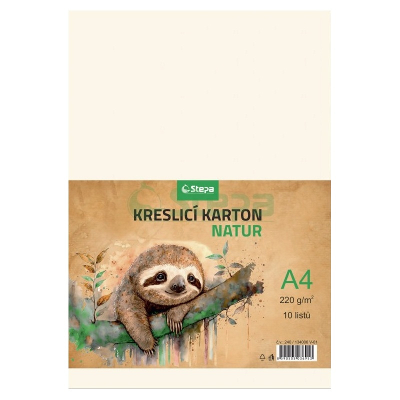 Kreslicí karton A4 (220g/m2, 10ks) natur