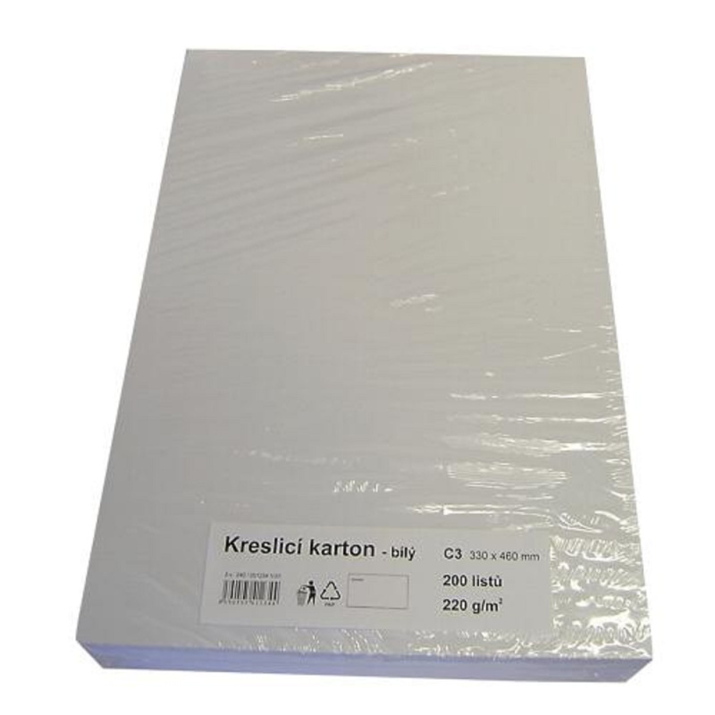 STEPA Kreslící karton C3, 330 × 460 mm, 220 g/m2, 200 listů