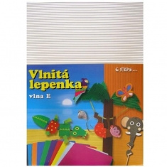 Vlnitý papír 260g - 34,5 × 24,5 cm - 10 listů - bílá