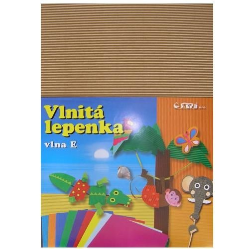 Vlnitý papír 260g - 34,5 × 24,5 cm - 10 listů - natur