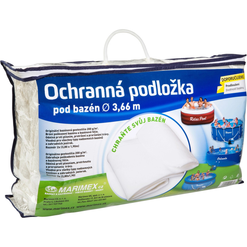Podložka ochranná pod bazén 3,8 x 1,9 m, 2 ks, bazény do pr. 3,66 m