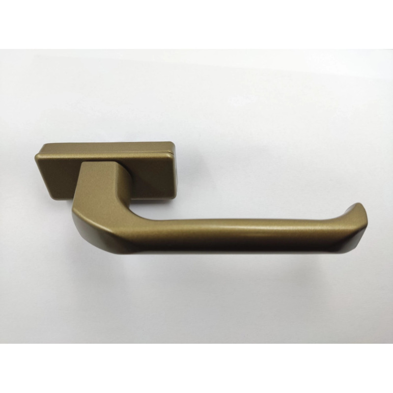 Klika okenní hliníková NYF4, F4 bronz, 138 x 63 mm