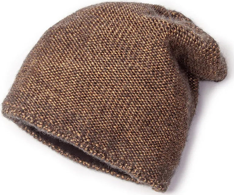 Pletená čepice O'STYLE Annie černozlatá Velikost: one size