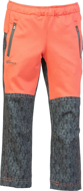 Dětské kalhoty O'STYLE Miki korálová/khaki Velikost: 8 LET