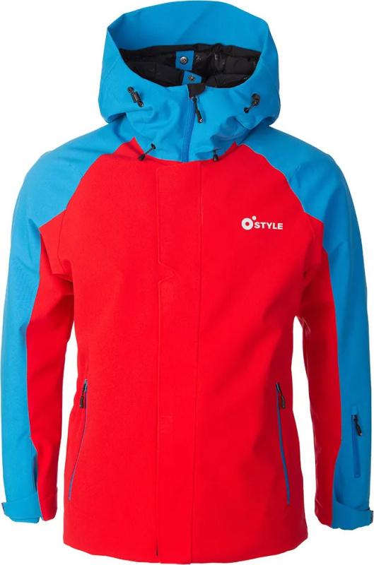 Pánská lyžařská bunda O'STYLE Club červenomodrá Velikost: S
