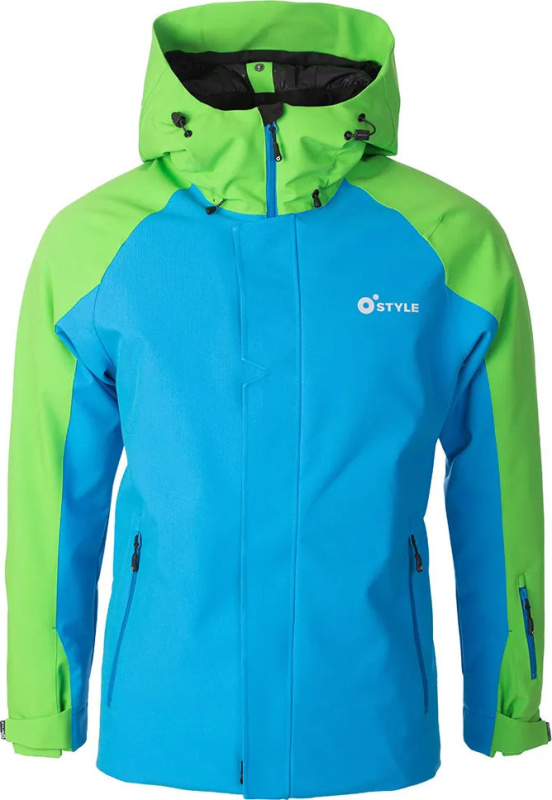 Juniorská lyžařská bunda O'STYLE Club zelenomodrá Velikost: 14/XS