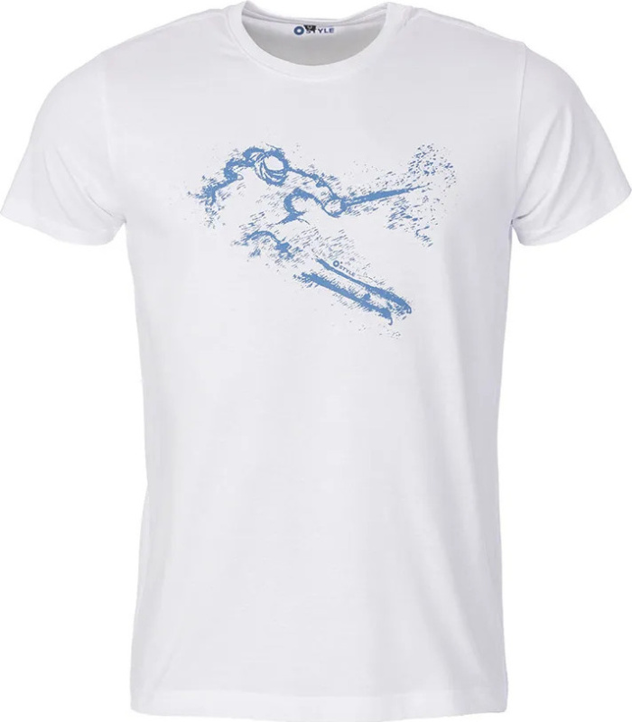 Pánské bavlněné triko O'STYLE Larry bílé Velikost: 2XL