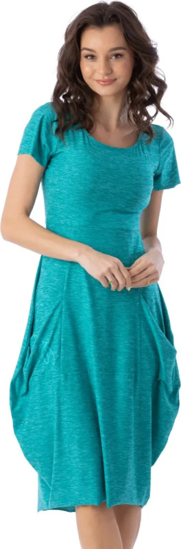 Dámské funkční šaty O'Style Daphne II tyrkysové - 46 Velikost: 44