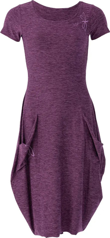 Dámské funkční šaty O'Style Daphne II fialové - 46 Velikost: 36