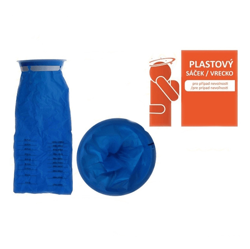 Plastový sáček pro případ nevolnosti 42x17.2cm 4ks