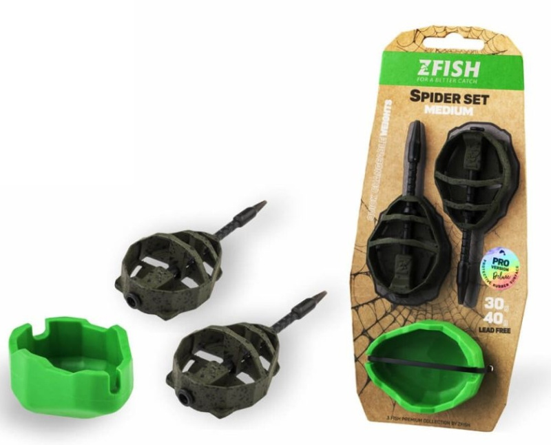 Zfish sada method feeder spider medium set 40+50 g + formička