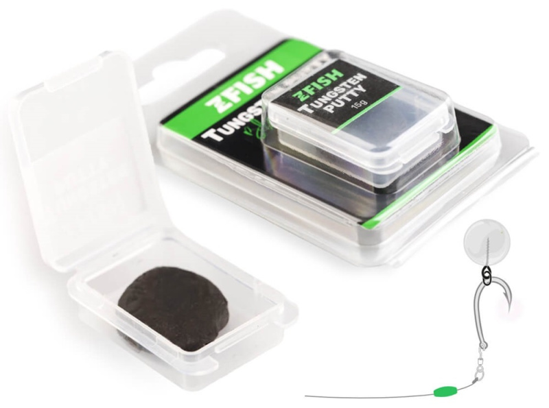 Zfish plastické olovo tungsten putty black 15 g