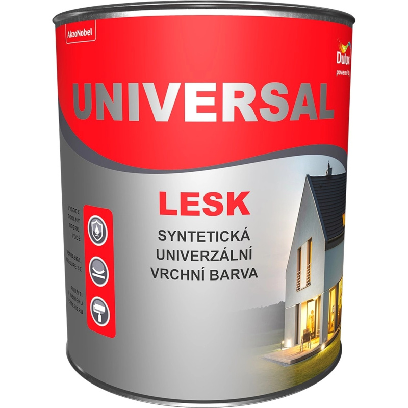 Dulux Vrchní barva na dřevo a kov UNIVERSAL LESK 8440 červenohnědá 0,75 l