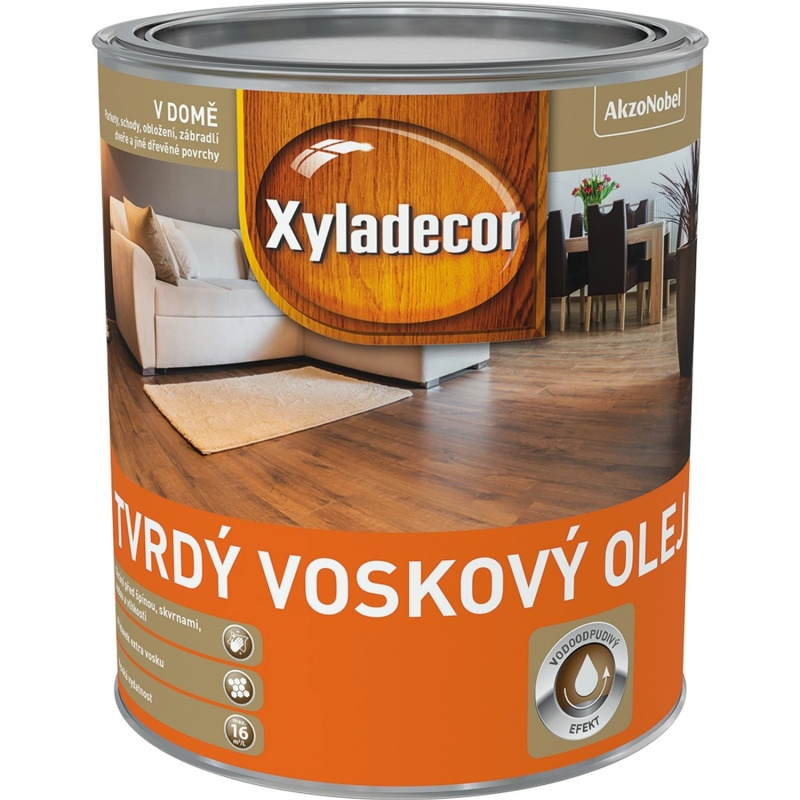 Xyladecor Tvrdý voskový olej šedý, 0,75 l